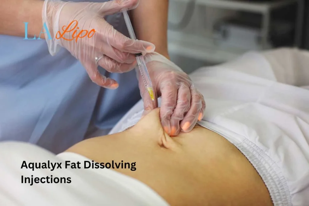 woman having fat dissolving injections Greater London (Hounslow) in the stomach
