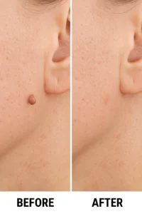 Skin tags removal Greater London (Hounslow) before and after
