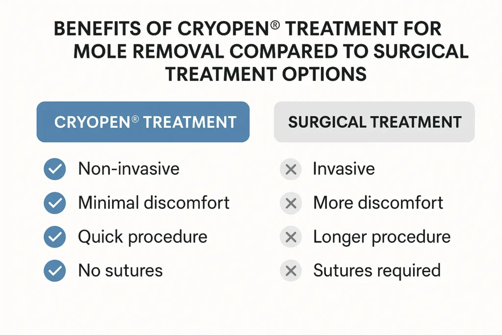 Benefits of facial mole removal Greater London (Hounslow) - call our team today to book a consultation