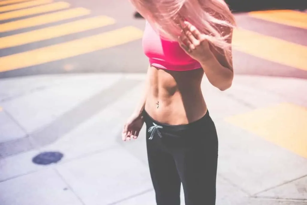 Woman with toned stomach after LA-EMS Body Sculpting Treatment Greater London (Hounslow)