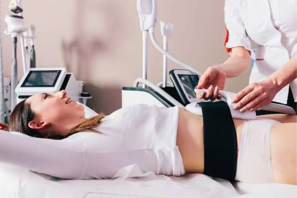 woman having body sculpting to help improve her body image and her mental health Greater London (Hounslow)